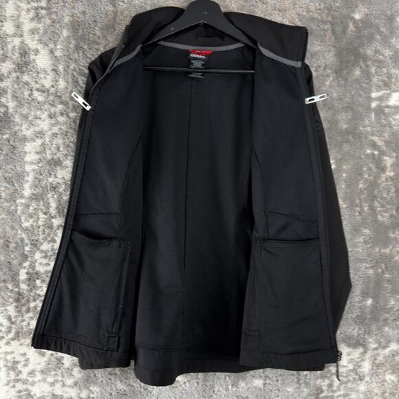 Gerry Size M Stretch Mock Neck Full Zip Jacket Black Long Sleeve Outdoor - Picture 3 of 9